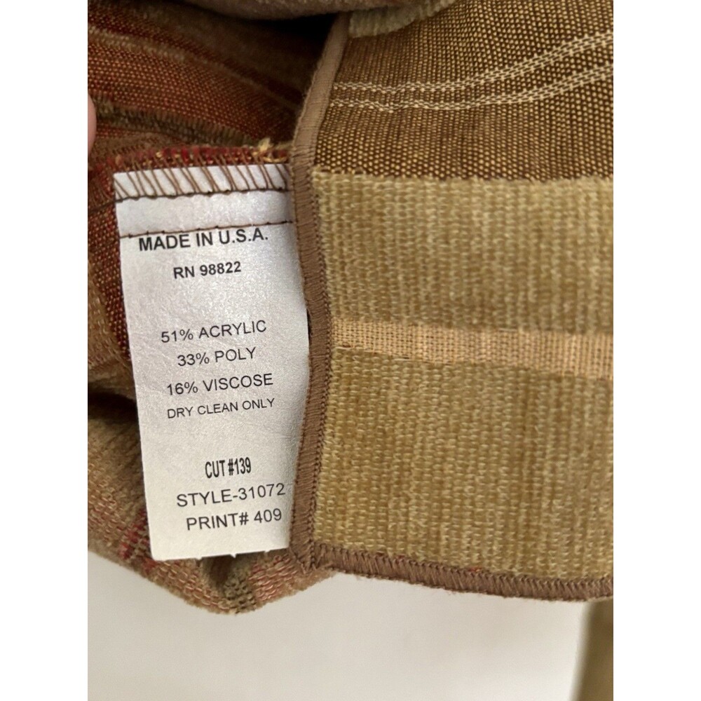 Vtg Tapestry Jacket Winding Rivers Geometric Southwestern NOS Women’s L Blazer - Picture 7 of 8